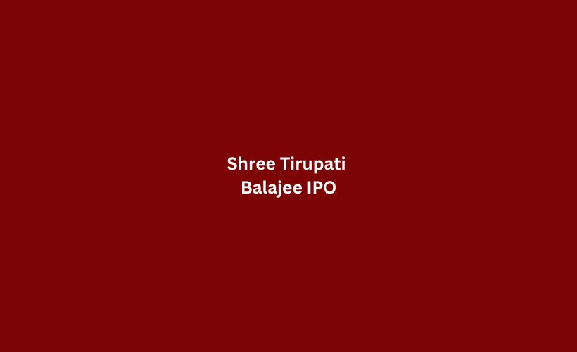 Shree Tirupati Balajee IPO GMP